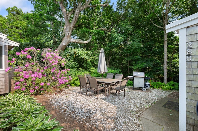 280 Schoolhouse Rd, Eastham, MA 02642 - view of patio with area for grilling and outdoor dining space