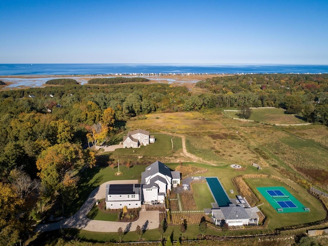 27 Gully Ln, East Sandwich, MA 02537 - aerial overview of property's location with a nearby body of water