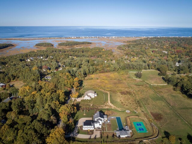 27 Gully Ln, East Sandwich, MA 02537 - aerial view of property and surrounding area with a forest