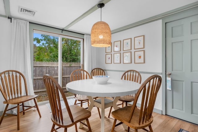 22 Wixon Rd, Dennis Port, MA 02639 - dining area featuring light wood-style flooring