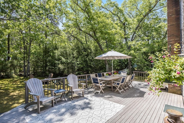 20 Hoyt Rd, Eastham, MA 02642 - deck with outdoor dining area