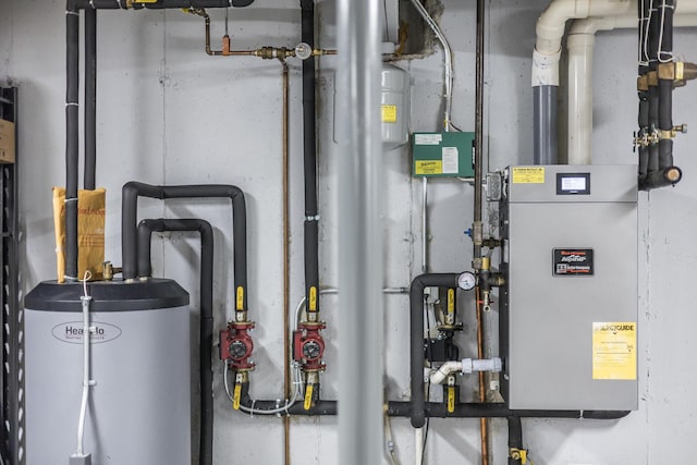 20 Hoyt Rd, Eastham, MA 02642 - utility room featuring water heater