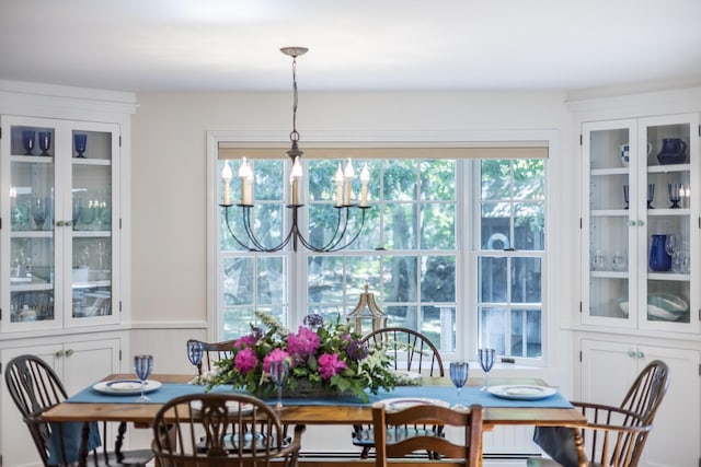 20 Hoyt Rd, Eastham, MA 02642 - dining room with healthy amount of natural light and a wainscoted wall
