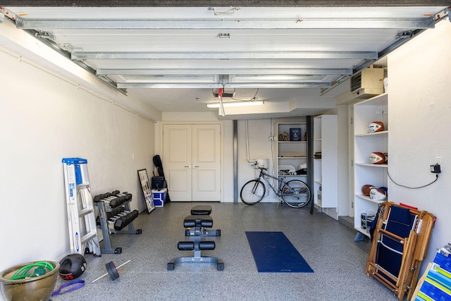 view of workout room