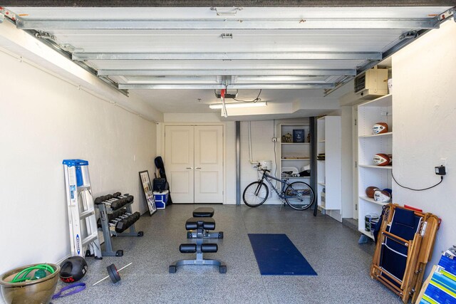 view of workout room