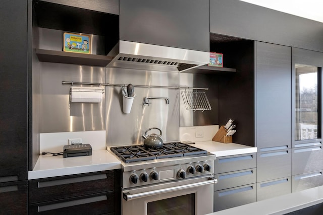 kitchen featuring stainless steel stove