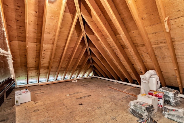 view of attic