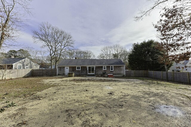 view of rear view of property