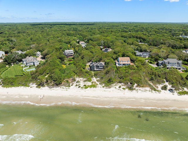 142 Greely Ave, Centerville, MA 02632 - drone / aerial view of a forest and waterfront with a beach