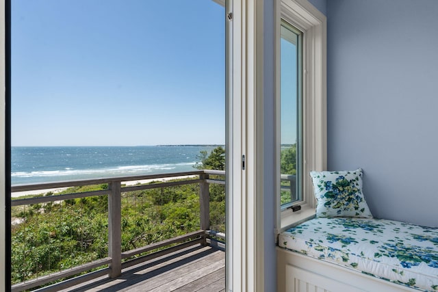 142 Greely Ave, Centerville, MA 02632 - bedroom with view of water and beach