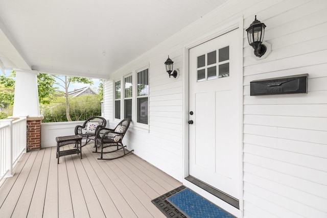 12 Dartmouth St, Hyannis, MA 02601 - view of wooden porch