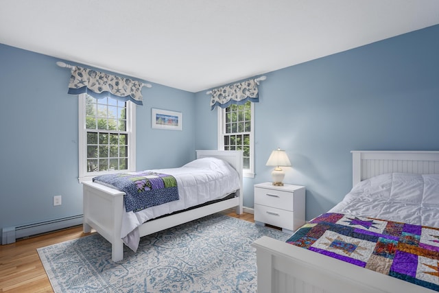 290 Riverview Ln, Centerville, MA 02632 - bedroom with a baseboard radiator and wood finished floors