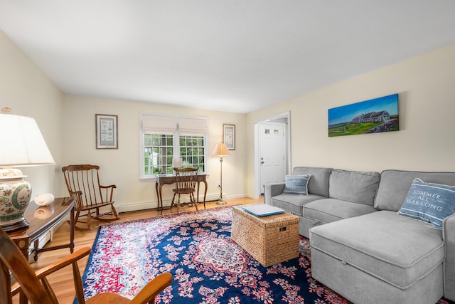 290 Riverview Ln, Centerville, MA 02632 - living area with wood finished floors and baseboards