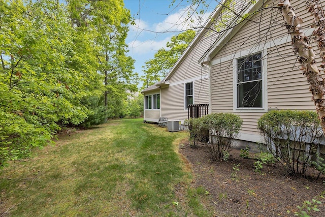 17 Chadwick Ct, Mashpee, MA 02649 - view of green lawn featuring central air condition unit