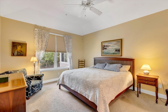 17 Chadwick Ct, Mashpee, MA 02649 - bedroom featuring carpet, baseboards, ceiling fan, and lofted ceiling