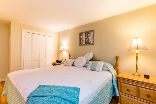 480 Forest Rd, South Yarmouth, MA 02664 - bedroom with wood finished floors and a closet