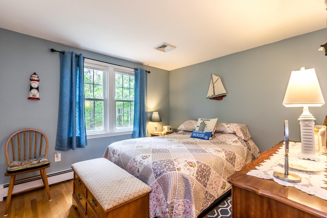 480 Forest Rd, South Yarmouth, MA 02664 - bedroom with a baseboard radiator and wood finished floors