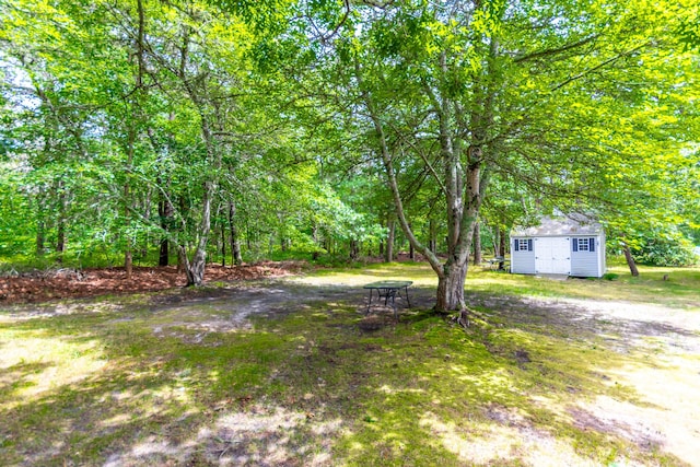 480 Forest Rd, South Yarmouth, MA 02664 - view of yard featuring a storage shed