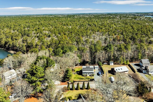 51 Buccaneer Way, Mashpee, MA 02649 - bird's eye view of a heavily wooded area