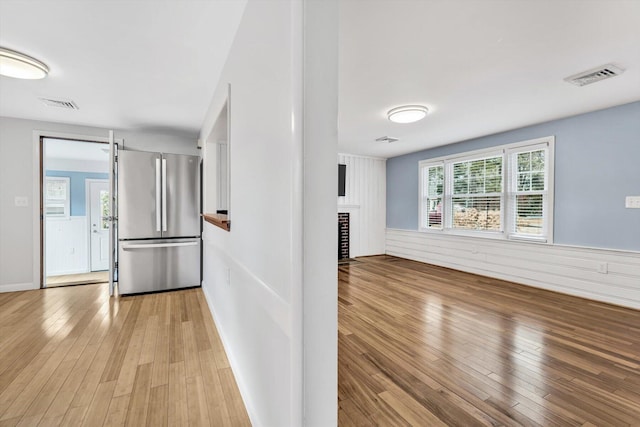 hallway featuring light hardwood / wood-style floors