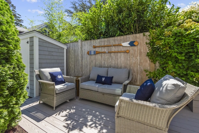 4 Race Rd Unit U2, Provincetown, MA 02657 - wooden terrace featuring outdoor lounge area