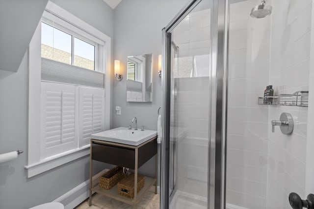4 Race Rd Unit U2, Provincetown, MA 02657 - bathroom featuring a stall shower and vanity