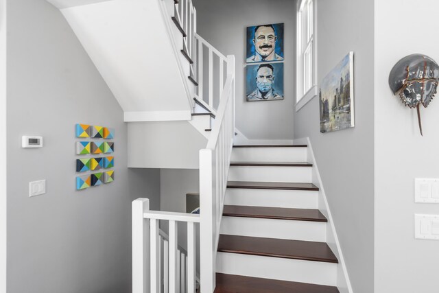 4 Race Rd Unit U2, Provincetown, MA 02657 - stairway with vaulted ceiling