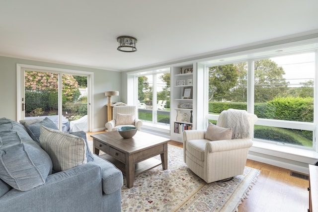 view of sunroom / solarium