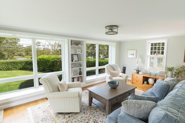 view of sunroom