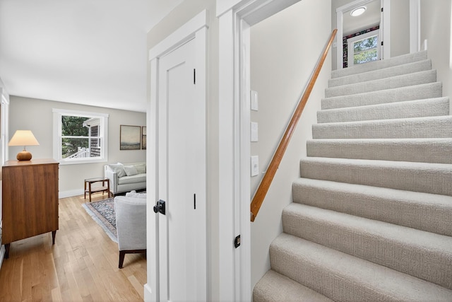 44 Squirrel, Eastham, MA 02642 - stairs with wood finished floors and baseboards