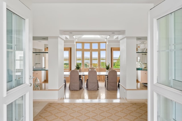 dining room with a wealth of natural light