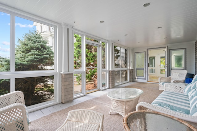 view of sunroom / solarium