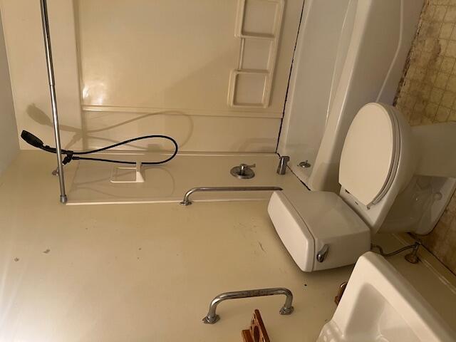 60 Baxter Ave, West Yarmouth, MA 02673 - bathroom with toilet and a shower
