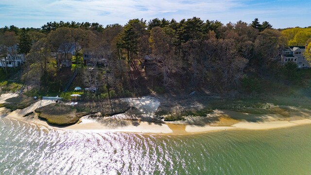 23 Pine Ridge Rd, Buzzards Bay, MA 02532 - birds eye view of property featuring a beach view and a water view