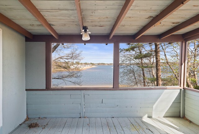 23 Pine Ridge Rd, Buzzards Bay, MA 02532 - wooden deck featuring a water view