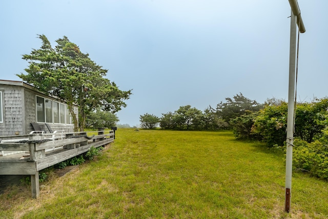 108 Bay View Ave, Edgartown, MA 02539 - view of green lawn featuring a wooden deck