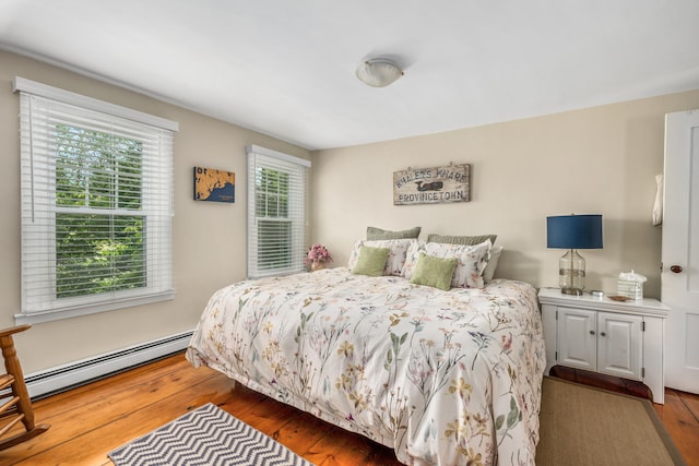 5 Putnam Ave, Cotuit, MA 02635 - bedroom with a baseboard radiator and wood-type flooring