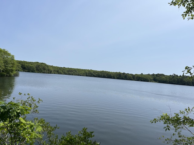9 Santuit Ln, Mashpee, MA 02649 - water view featuring a heavily wooded area