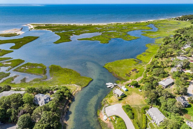 46 Juniper Ln W, South Chatham, MA 02659 - bird's eye view with a water view