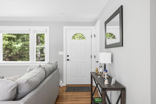 29 Braeburn Ct, Hatchville, MA 02536 - entryway with healthy amount of natural light and wood finished floors