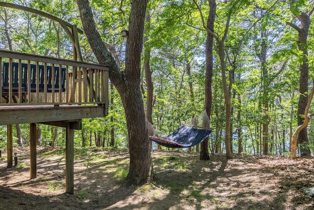 50 Piper Ln, Eastham, MA 02642 - view of yard featuring a deck