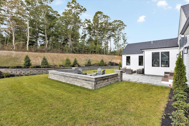 22 Country Club Ln, Mashpee, MA 02649 - view of yard with outdoor lounge area and a patio