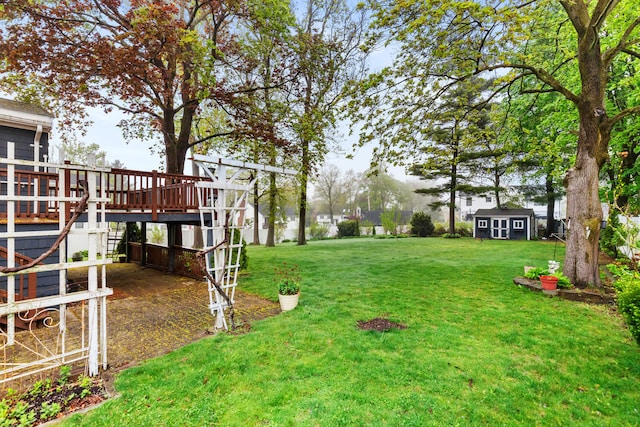 88 Hilltop St, Milton, MA 02186 - view of green lawn with a deck and stairway