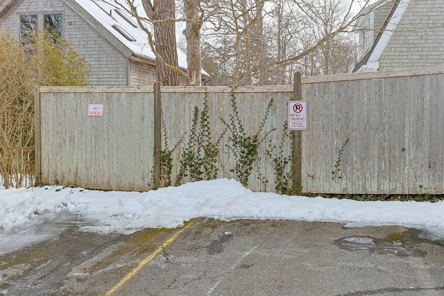 exterior space with fence