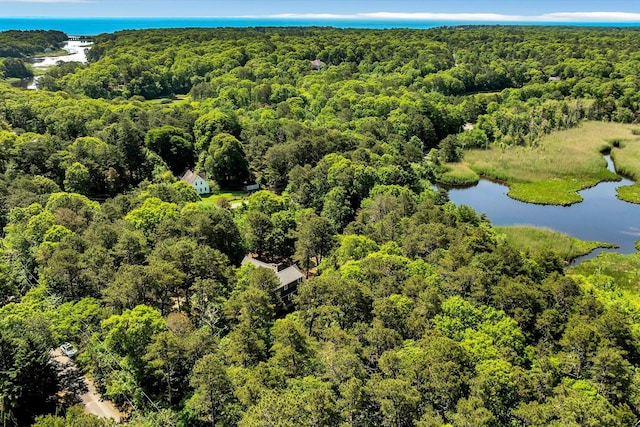 3 Five Corners Rd, Centerville, MA 02632 - drone / aerial view of a forest and a large body of water