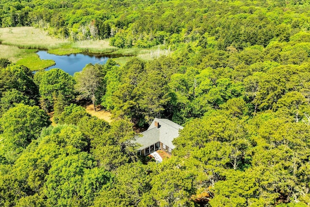 3 Five Corners Rd, Centerville, MA 02632 - view of subject property featuring a forest and a large body of water