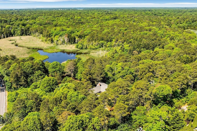 3 Five Corners Rd, Centerville, MA 02632 - drone / aerial view of a heavily wooded area and a nearby body of water