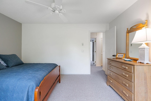 288 Fletcher Ln, Brewster, MA 02631 - bedroom featuring light carpet and a ceiling fan