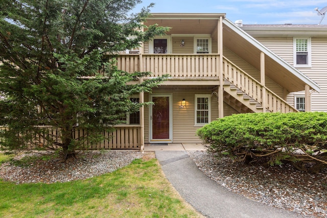 1029 Iyannough Rd Unit 9B, Hyannis, MA 02601 - view of front of property with stairs