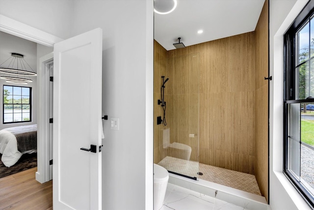 2 Buttercup Ln, South Yarmouth, MA 02664 - ensuite bathroom with a tile shower and recessed lighting